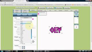 Edit a custom name decal in rtagraphis.com DESIGN STUDIO screenshot 4