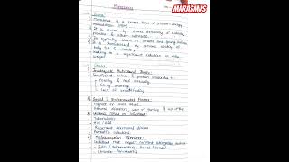 Marasmus 5 mks ✅ Medicine 2 notes #bhms #bhmsnotes #medicine #viral #trending