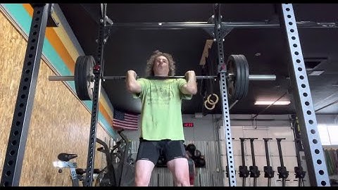 Front Squat, 120 lbs. (2 second pause at bottom)