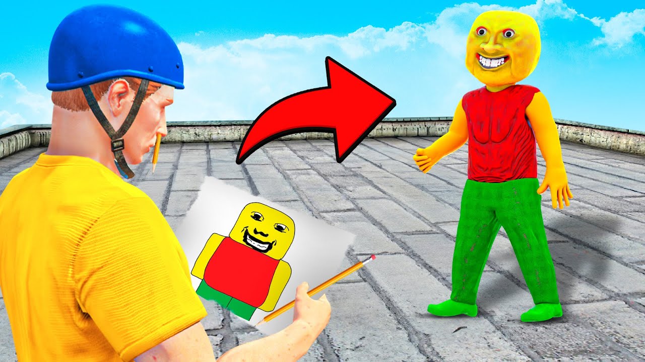 GTA 5 But Whatever Jeffy & WEIRD STRICT DAD Draw Comes to Life!