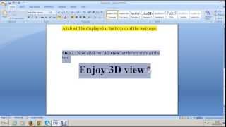 How to get 3D view in Firefox