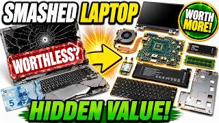 Is a smashed laptop worth more than five bucks?