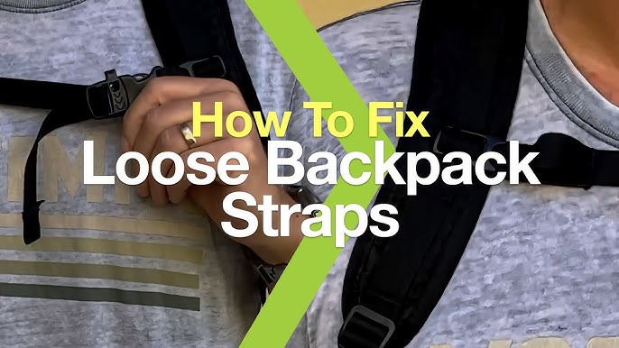 How to fold the backpack straps 