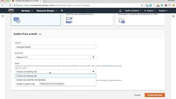 How to take a Deployment Package and Create a New AWS Lamdba Function