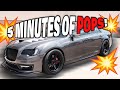 5 minutes of POPS from SRT Hell hawk demon (5.7) burble tuned straight piped with headers Loud ASF!