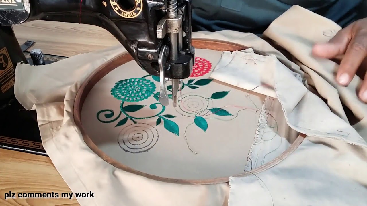 Machine Embroidery Easy Flower Design part 2 ( Ideas for Embroidery )