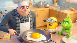 Breakfast Shenanigans: Gru, Minions & The Grinch in the Kitchen 🍳🤣 | Funny Minions Animation