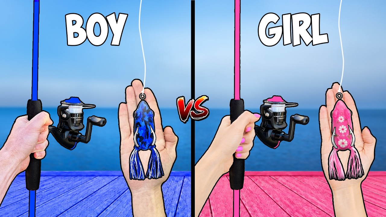Boys vs Girls Fishing Challenge