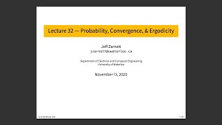 ECE 459 Lecture 32: Convergence