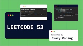 leetcode 53  - Maximum Subarray | Optimal Approach  in JAVA.