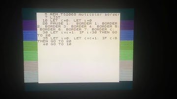 Timex Sinclair 2068 multicolor border from Basic!