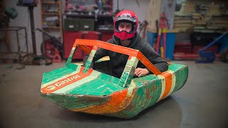 I'm Turning Scrap Oil Drums Into A Mini Jet Boat!