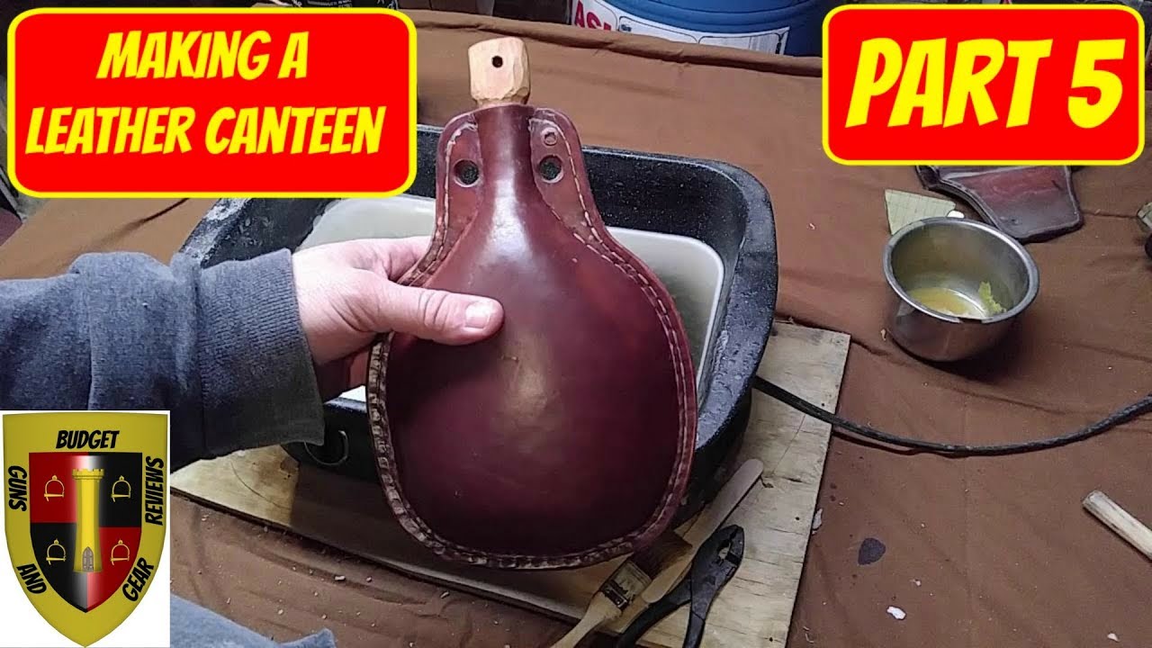 How To Make A Leather Water Bottle- Part 5 