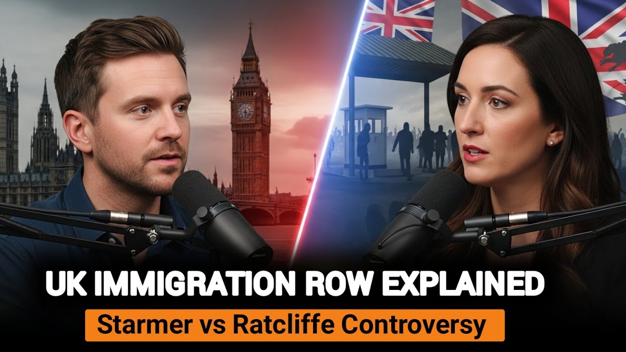 UK Immigration Row Explained – Starmer vs Ratcliffe Controversy | Learn English With Podcast