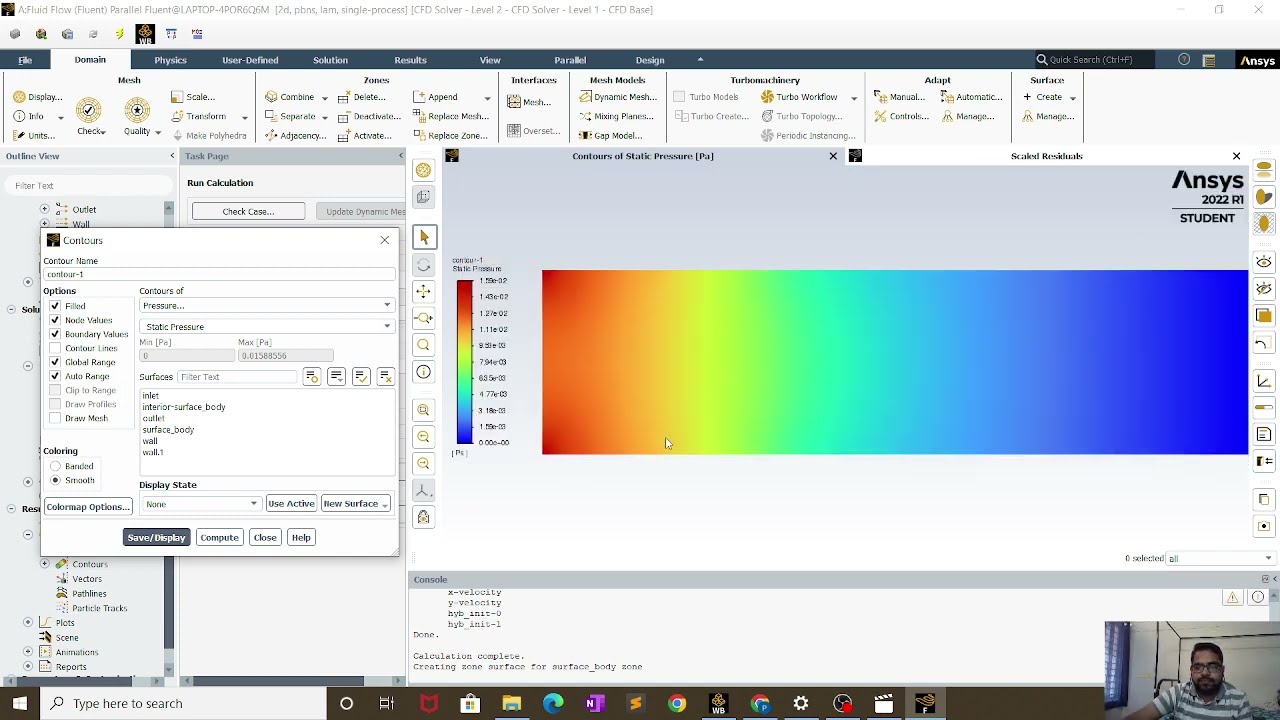 Modeling and CFD analysis of a 2D laminar flow between two parallel plates using ANSYS Workbench.