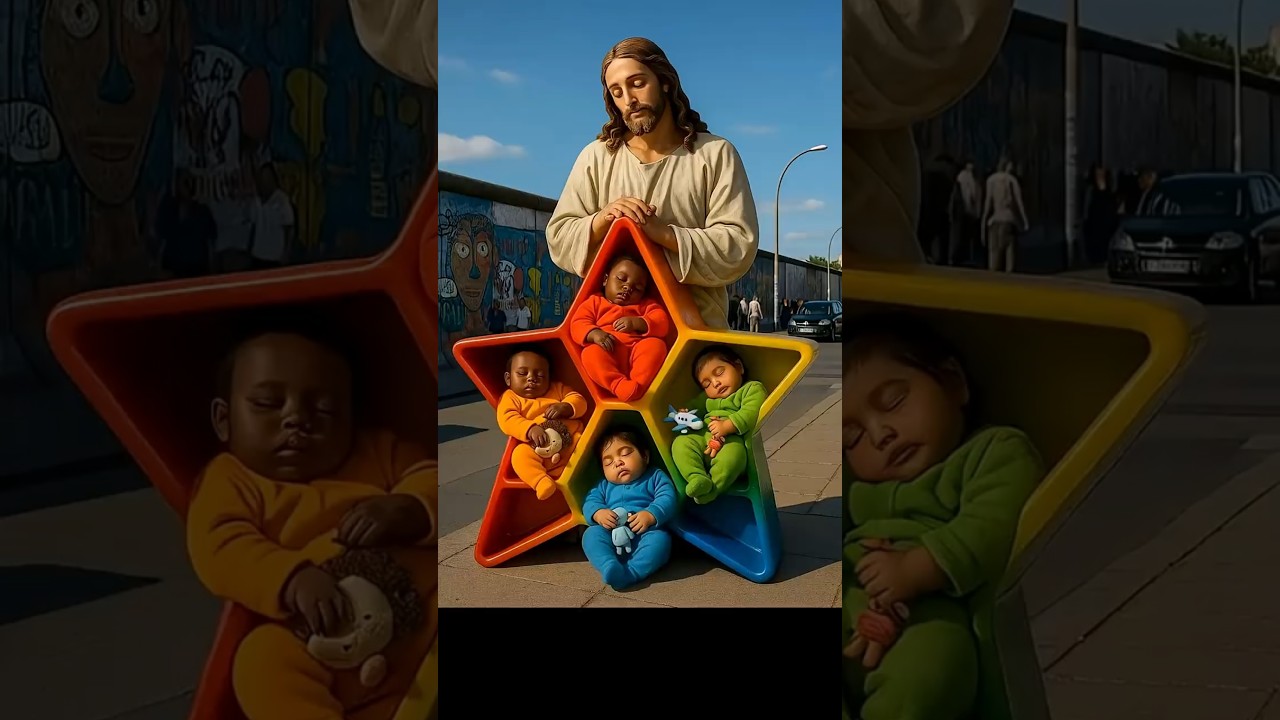 Jesus Blessings! 🌈👶😇 Rainbow Babies run into Furniture Shop & watch TV with Jesus 📺 🙏✨