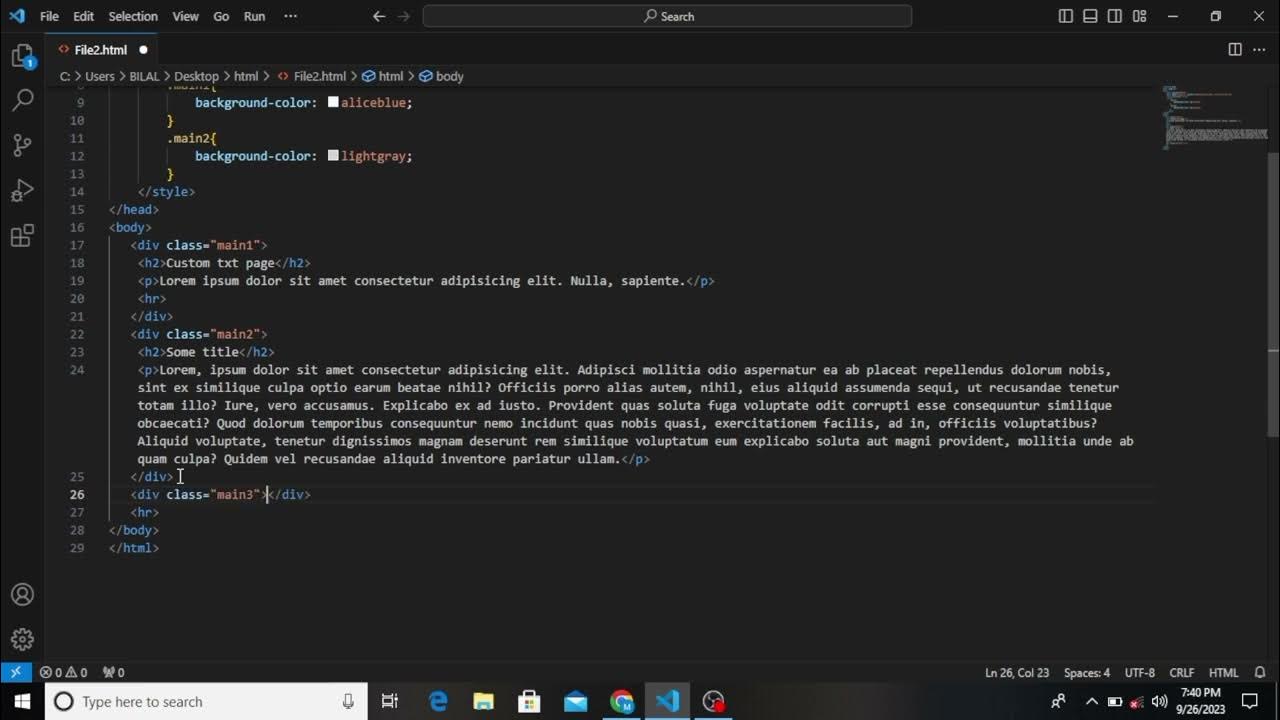Html &css Assignment solution - YouTube