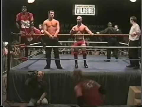 AJ Styles, Altar Boy Luke And Gabriel with Dusty Rhodes vs The NWA Elite PT 1