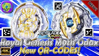 NEW Myth Odax O5 Royal Genesis G5 Qr-Codes - Beyblade Burst