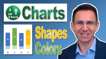 Data Visualization Delight: Excel Charts That Pop with Vibrant Colors and Shapes