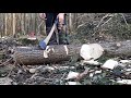 Granfors Bruk American felling axe: 28.5" handle bucking practice