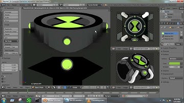 Ben10 Ominitrix Blender 3D Model || Blender 3D Object Modeling Tutorial For Beginners | Blender 2.74