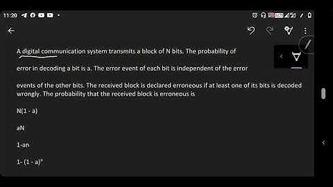 Probability of error question of GATE 2020
