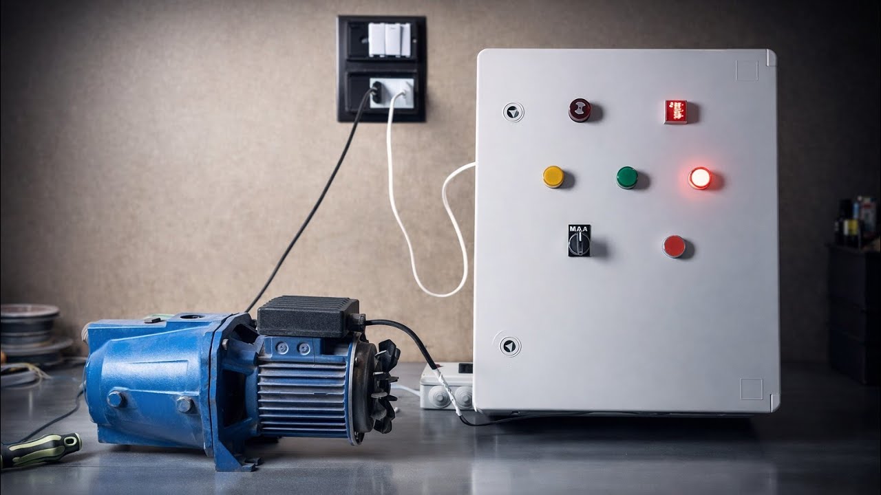 لوحة حماية وتحكم لموتور مياه مواصفات خاصة 