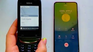  Samsung Galaxy S20+ vs Nokia C2-03 Slider incoming &amp; outgoing calls