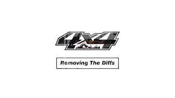 Tutorial // ARRMA 4x4 MEGA - Removing The Diffs
