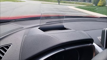 Mitsubishi Eclipse Cross Fighter Jet Inspired Heads Up Display HUD