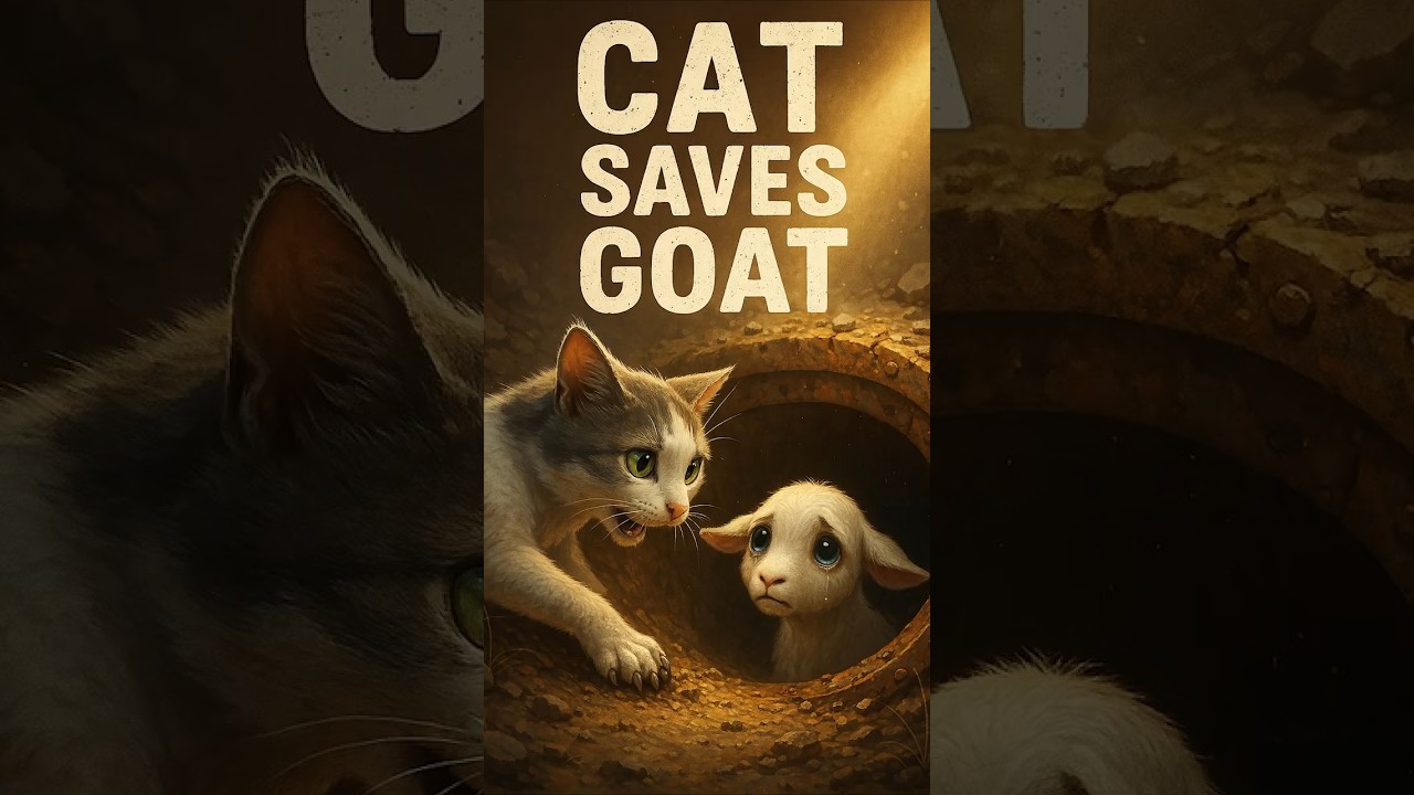 Cat Saves Goat A Heartfelt Animal Rescue Story 