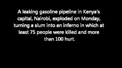 Kenya pipeline explosion kills at least 75