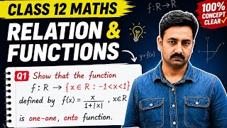 Class 12 Maths Chapter Relation and Functions Miscellaneous Q.No.1 Complete Solution!!!