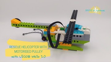 Rescue Helicopter with motorised pulley with LEGO® WeDo 2.0
