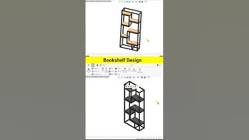 How to Design Modern Bookshelf in Solidworks