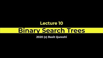 CS210 Lecture 10: Binary Search Trees