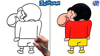 Shinchan Drawing || How to Draw Shinchan Laughing
