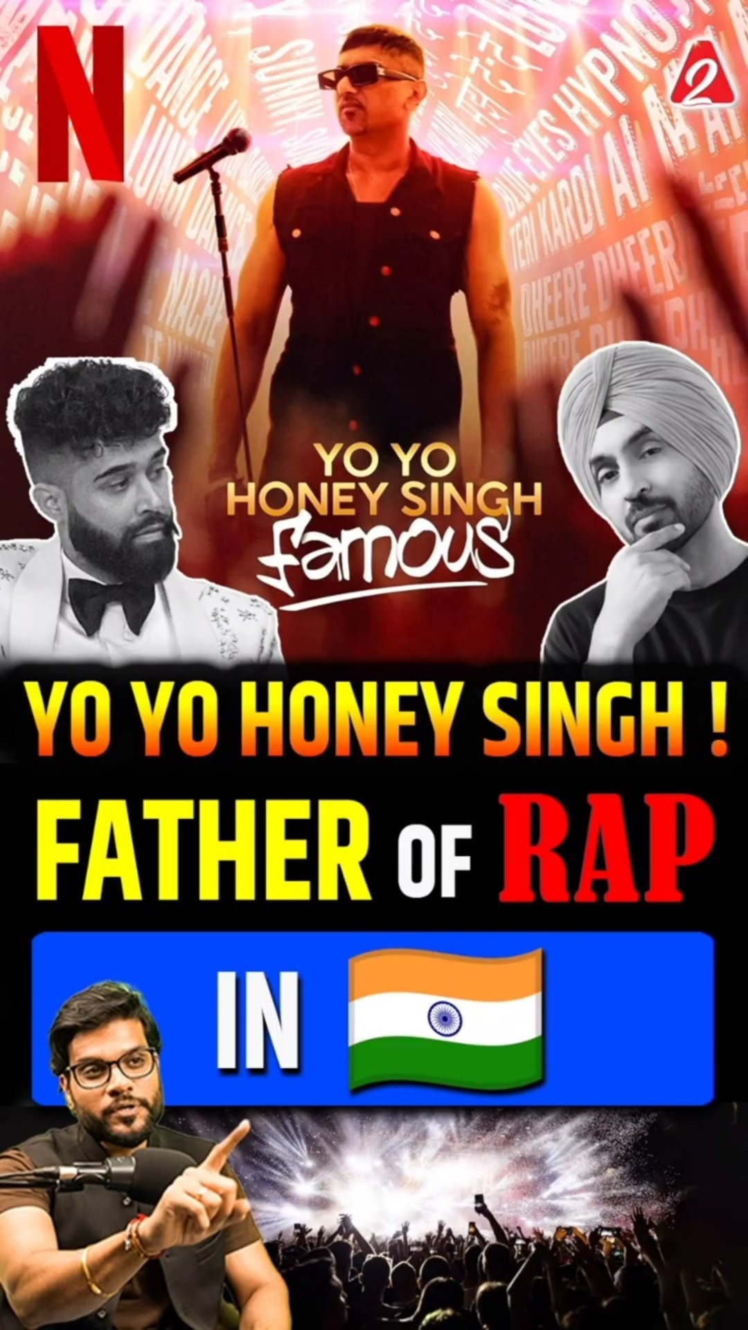 Yo Yo Honey Singh ! Father of Rap in INDIA #shorts #youtubeshorts by Dr. #arvindarora