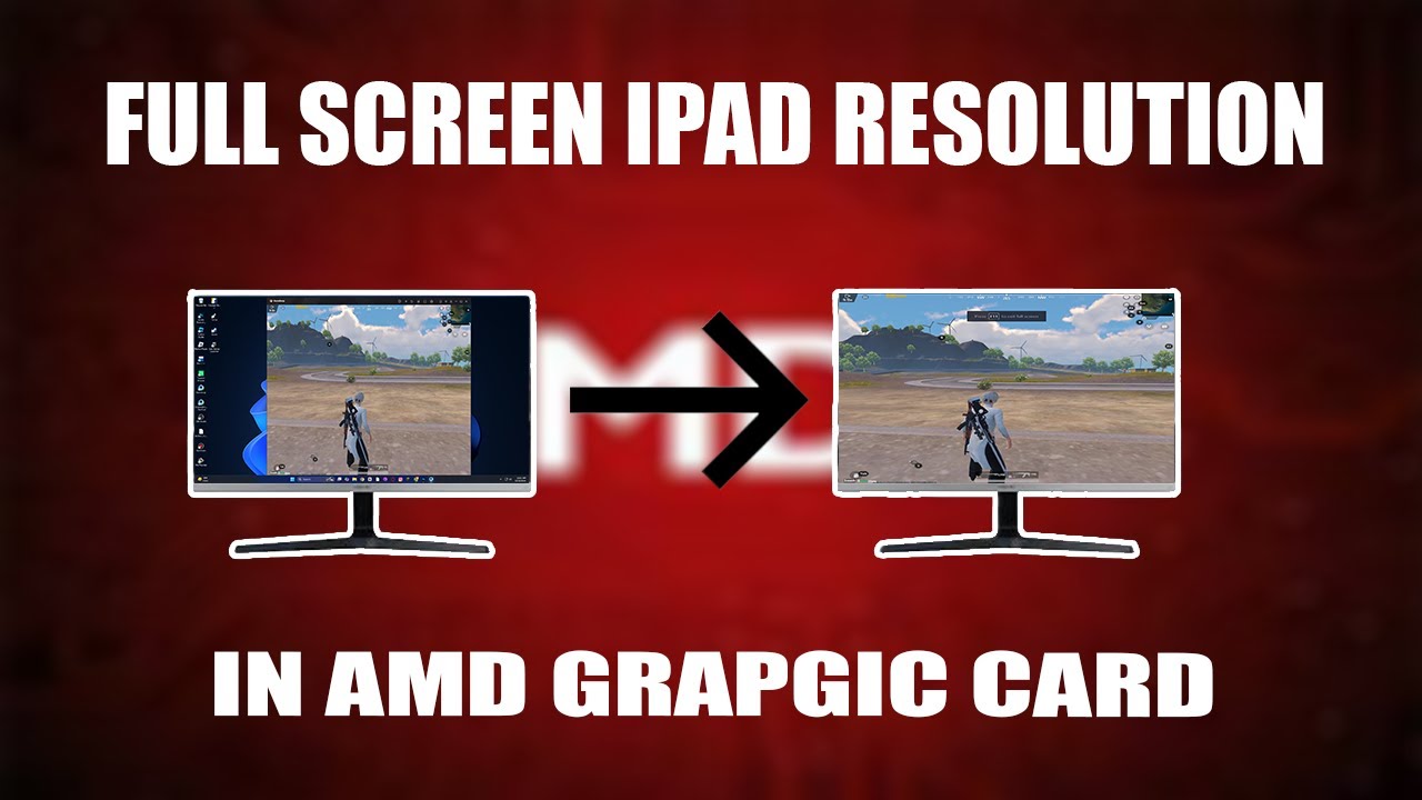 How to get Full Screen iPad Resolution on any AMD Graphic card!!! - YouTube