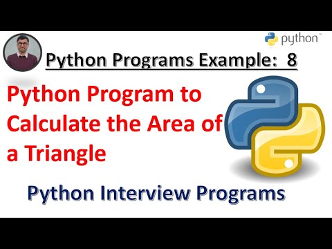 Program 8: Python Program to Calculate the Area of a Triangle | ChatGPT ...