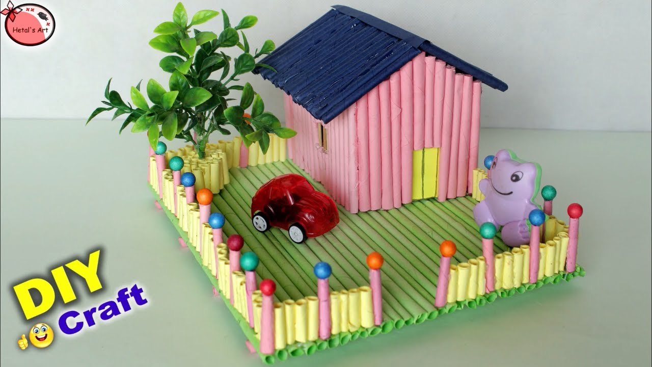 Amazing Mini Craft House Making House Craft For Kids DIY Room