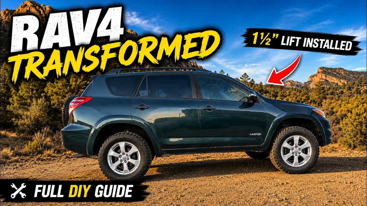 Budget Overland RAV4 Build Begins - Lift Kit Install Full DIY