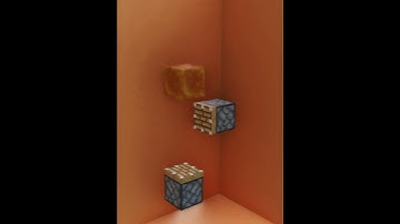 Minecraft slime block simulation!  #3danimation #animation #blender #minecraft #trending #viral #fyp