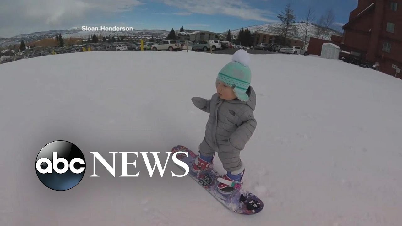 14 Month Old Snowboarder Hits The Slopes Like A Pro Youtube regarding Awesome as well as Lovely how to snowboard like a pro intended for The house
