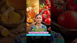 Mrunal Thakur’s Natural Summer Skincare Tips #bollywood #skincare #skin #mrunalthakur #summer