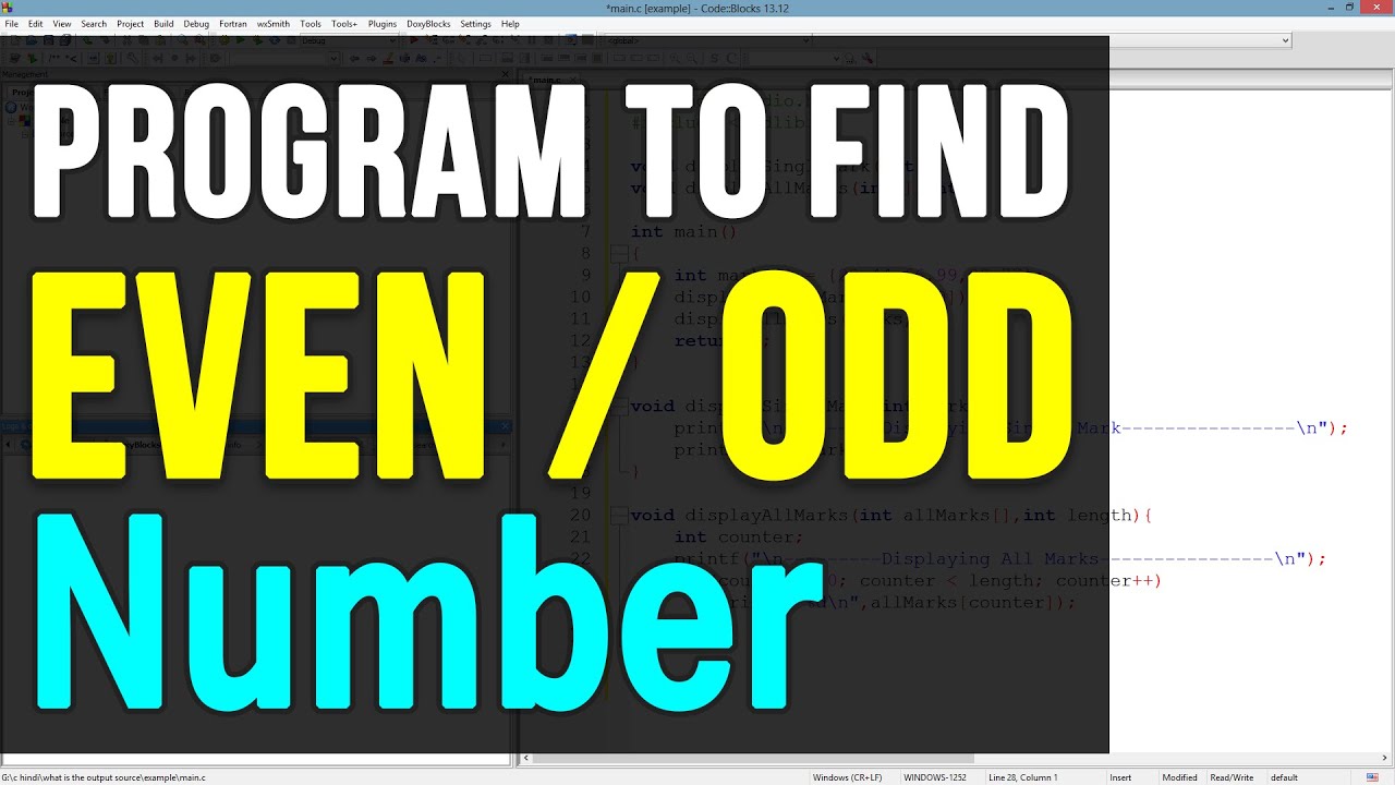 How To Check For Odd Numbers In C++