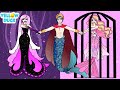 PAPER DOLLS DRESS UP &amp; GOOD MERMAID VS BAD WITCH IDEAS &amp; PAPER CRAFTS DIY