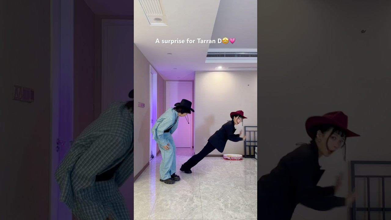 A surprise for Tarran D who loves Michael Jackson🎩#michaeljackson #dance #couple #funny #zoey