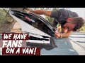 How to install two maxxair fans on a sprinter van